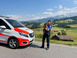 Junger Diensthund bei der Kantonspolizei Appenzell Ausserrhoden