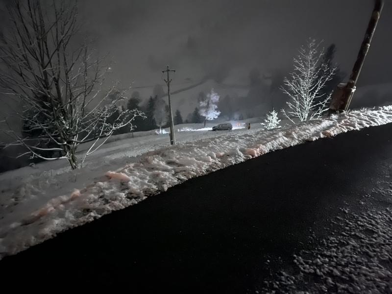 Goldingen: Selbstunfall auf Schneefahrbahn fordert vier leicht verletzte Personen