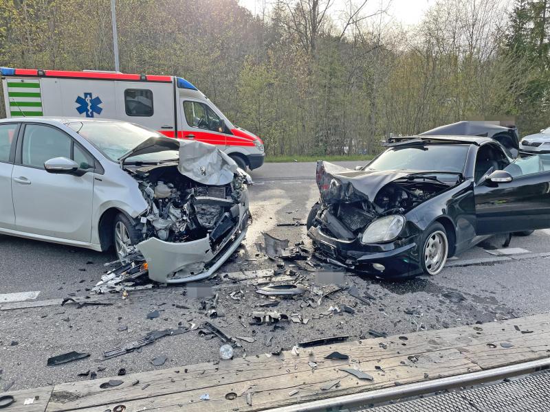 Frauenfeld: Bei Verkehrsunfall zwei Personen verletzt