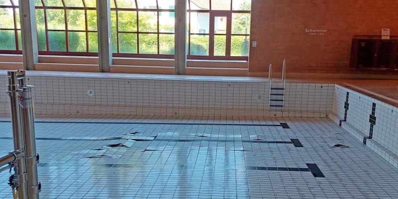 Schwimmbadboden im Hallenbad Weinfelden muss saniert werden