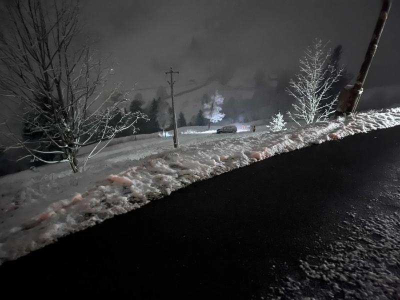 Goldingen: Selbstunfall auf Schneefahrbahn fordert vier leicht verletzte Personen