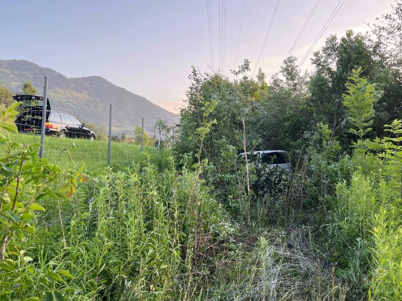 Sennwald: Selbstunfall auf Autobahn nach Sekundenschlaf – zwei verletzte Kinder