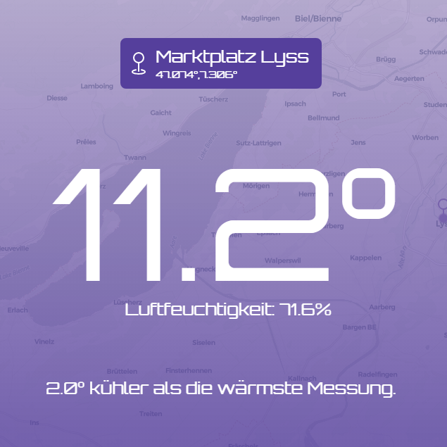 Hitzesensoren in Lyss: Neue Maßnahmen zur Bekämpfung des Wärmeinseleffekts!