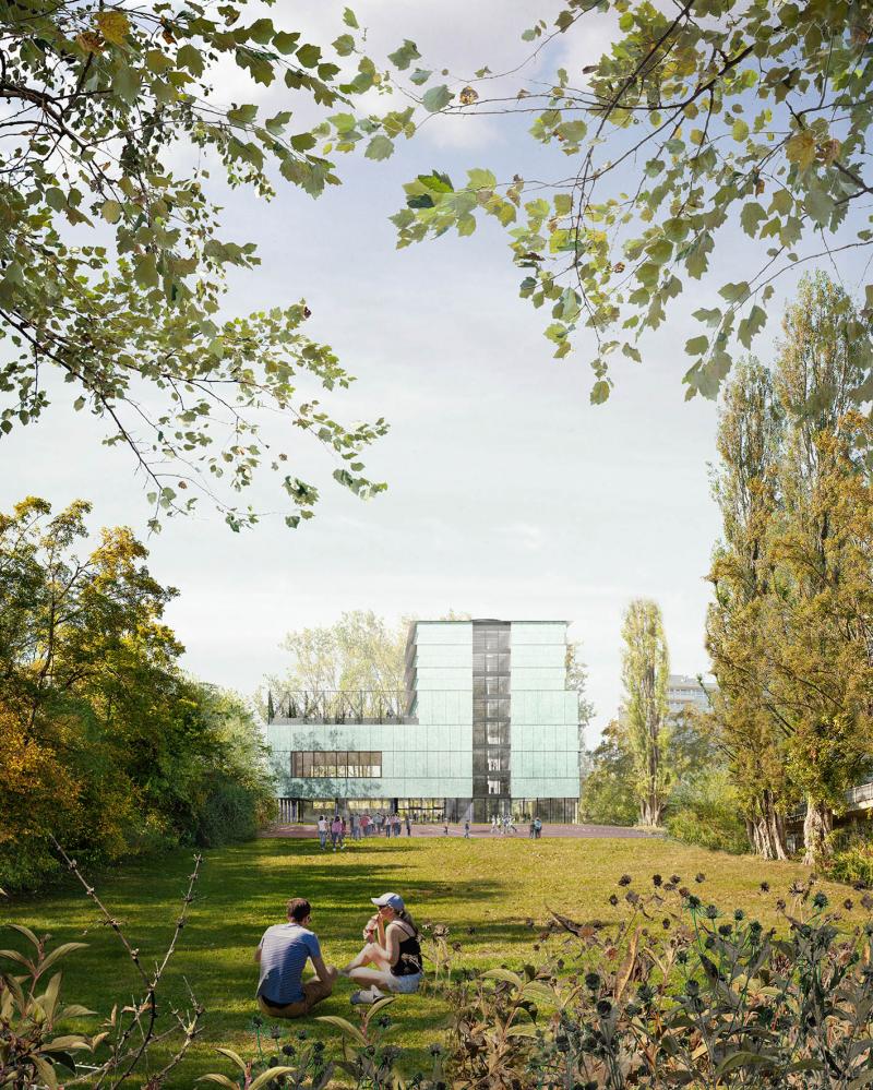 Kompakter Neubau für Sekundarschule Tüffenwies und viel Grünraum fürs Quartier