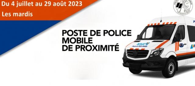 Le poste de police mobile de proximité présent dans les communes de Lancy et de Vernier