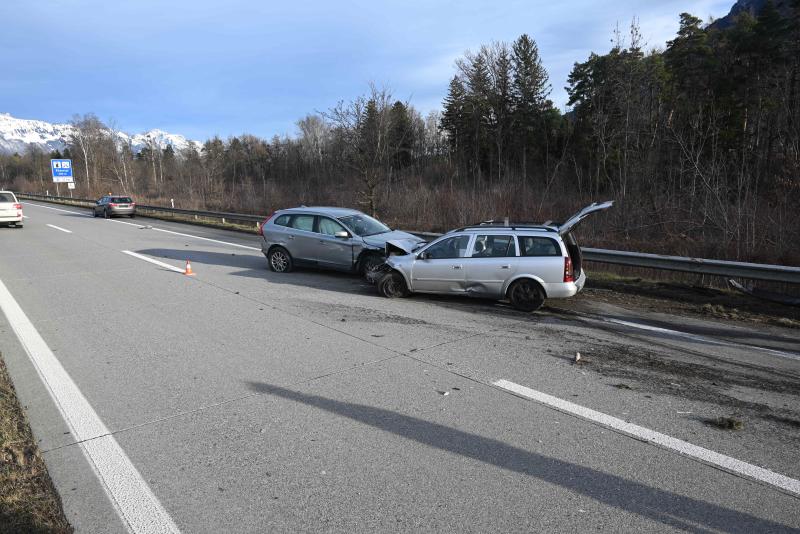 Sevelen: Unfall auf Autobahn A13