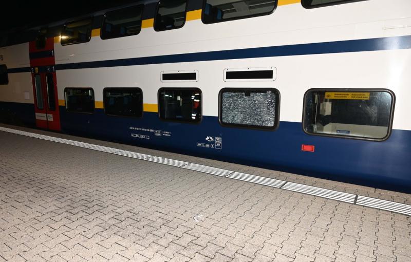 184 / Steinhausen: Mehrere Bahnwaggons beschädigt