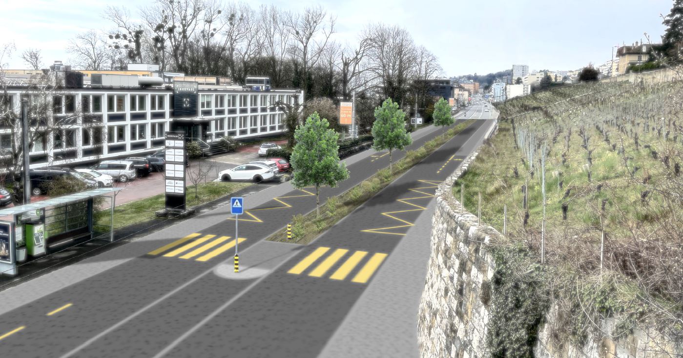 Rekonstruktion der Kantonalen Strasse 5 in Neuchatel: Verkehrsaufkommen und Nachhaltigkeit