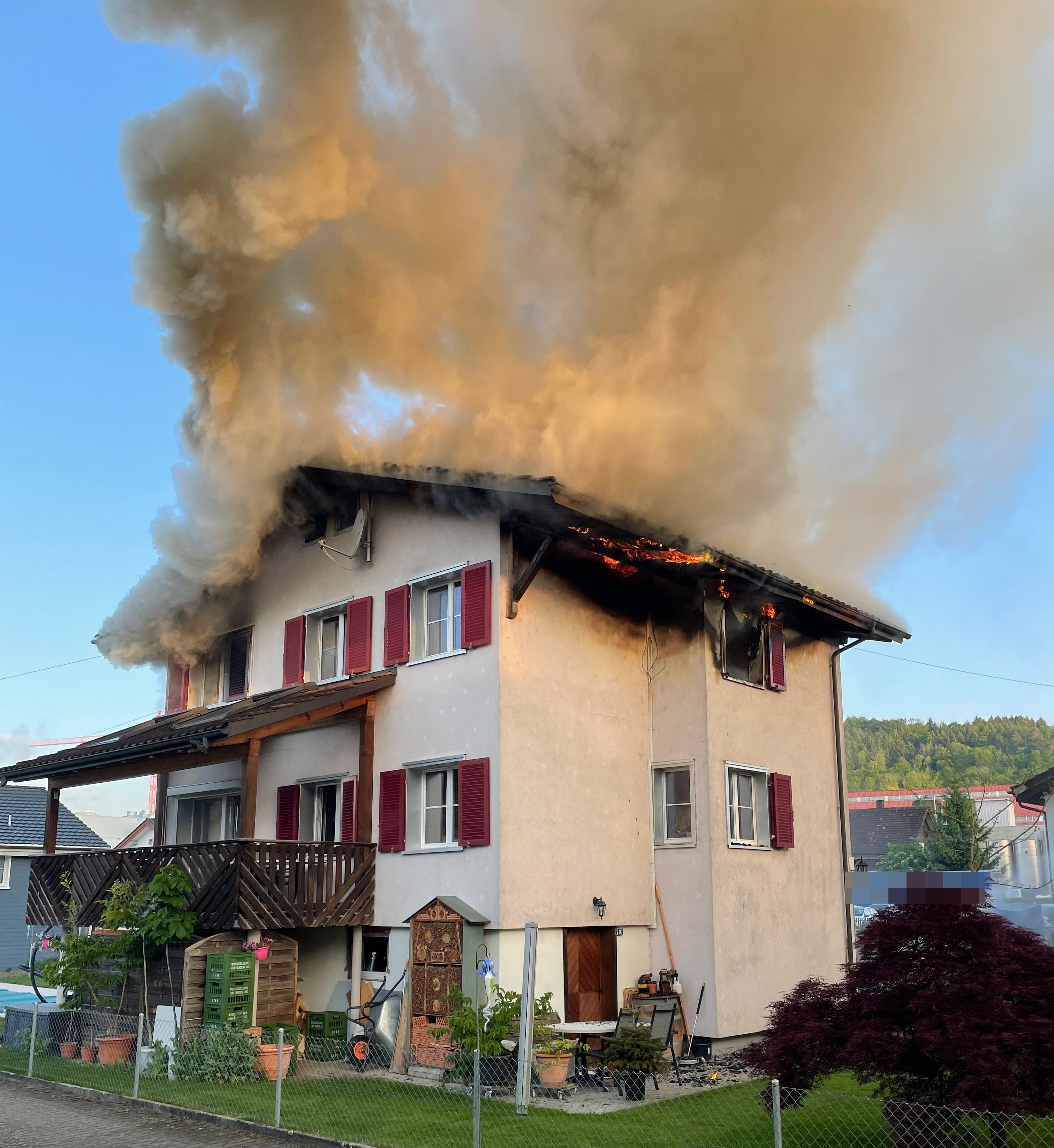 Bischofszell: Brand von Einfamilienhaus