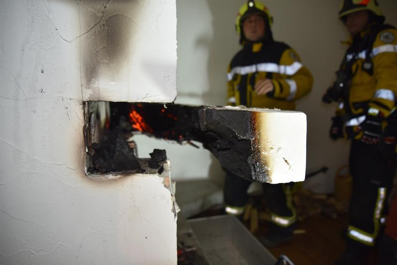 Malans: Feuerwehreinsatz wegen brennendem Balken