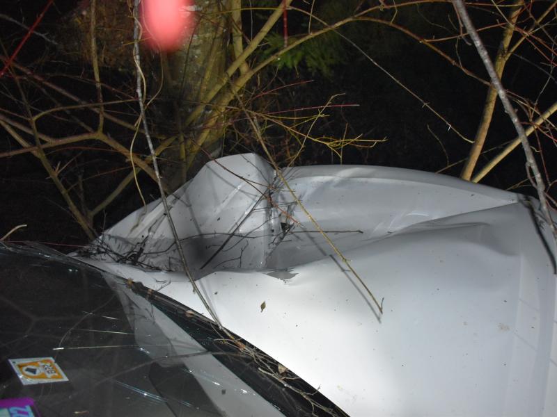 Tavanasa: Stein fällt auf Auto – Auto kommt von Strasse ab