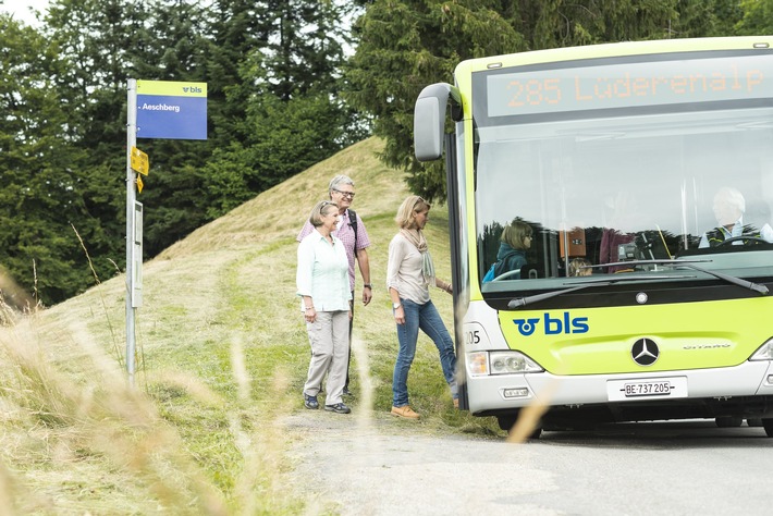 BLS-Medienmitteilung: Die BLS verlängert drei Buslinien zu bekannten Wanderrouten