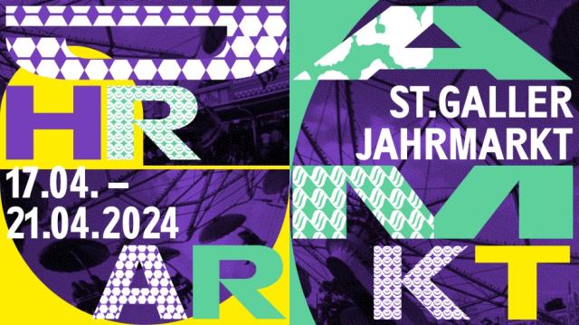 Fruehlingsjahrmarkt in St.Gallen 2024: Lunapark, Budenstadt und Musikbetrieb