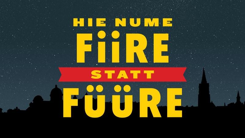 «Hie nume Fiire statt Füüre»: Kein Feuerwerk in der Altstadt